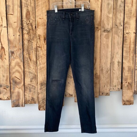 rag & bone Jean 10 Inch Capri Super Skinny in‎ Steele Size 27 - Picture 3 of 16